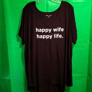 Ava & Viv black 2X shirt